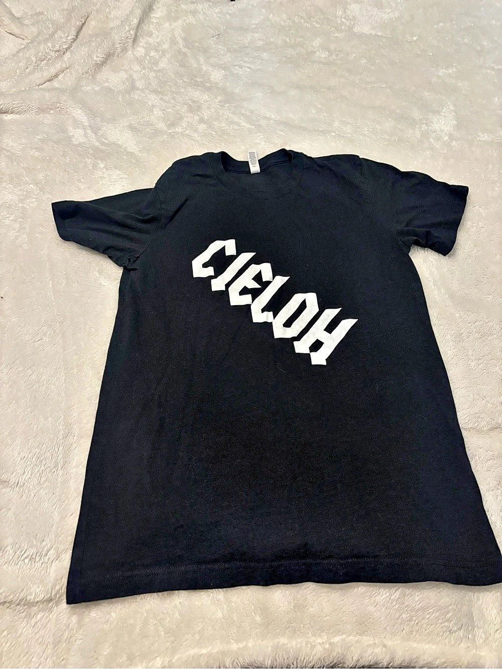 Canvas Short Sleeve Graphic Tee in Black Size Medium